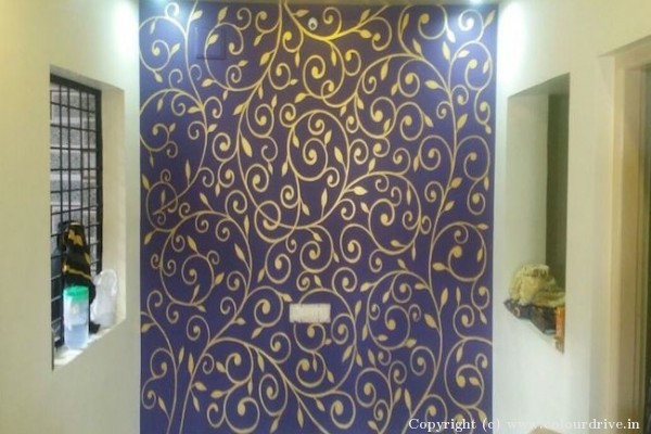 Free Hand Paint Art,  Stencil Painting Home Painting Project at Devanahalli