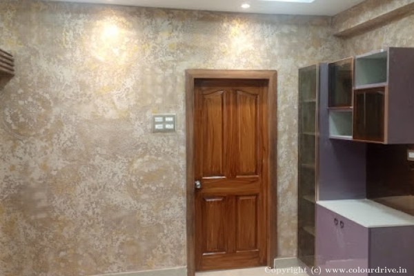 Texture Painting Home Painting Project at Gajularamaram, Kukatpally